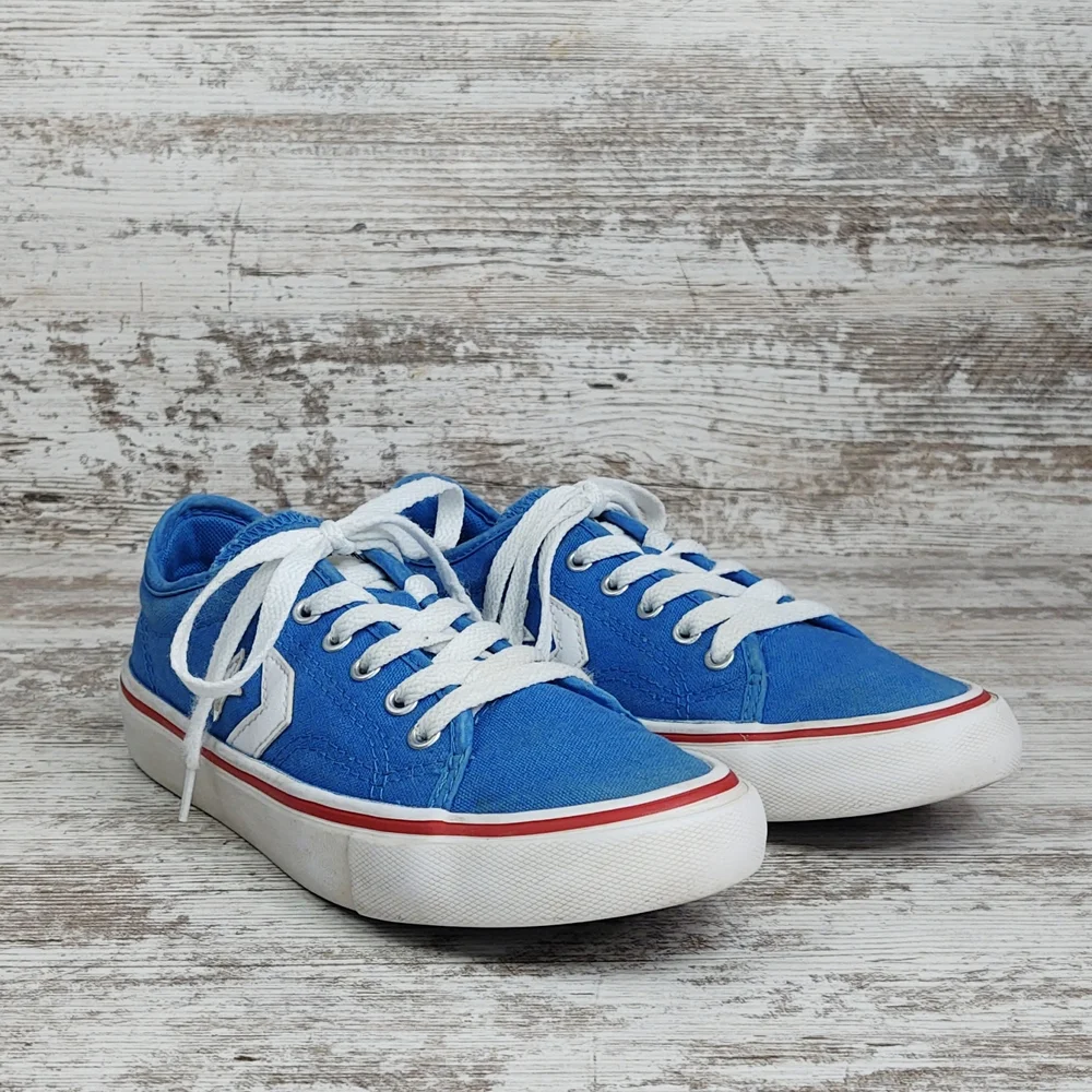 🟦Sz 2 Converse Star Replay Blue Tropic Canvas Sneakers - Picture 9 of 15